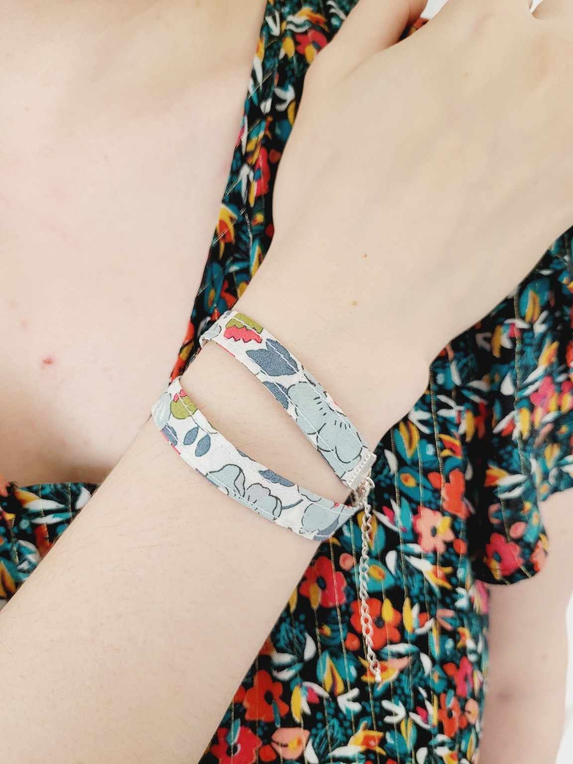 Lacets fleuri liberty en tissu coton