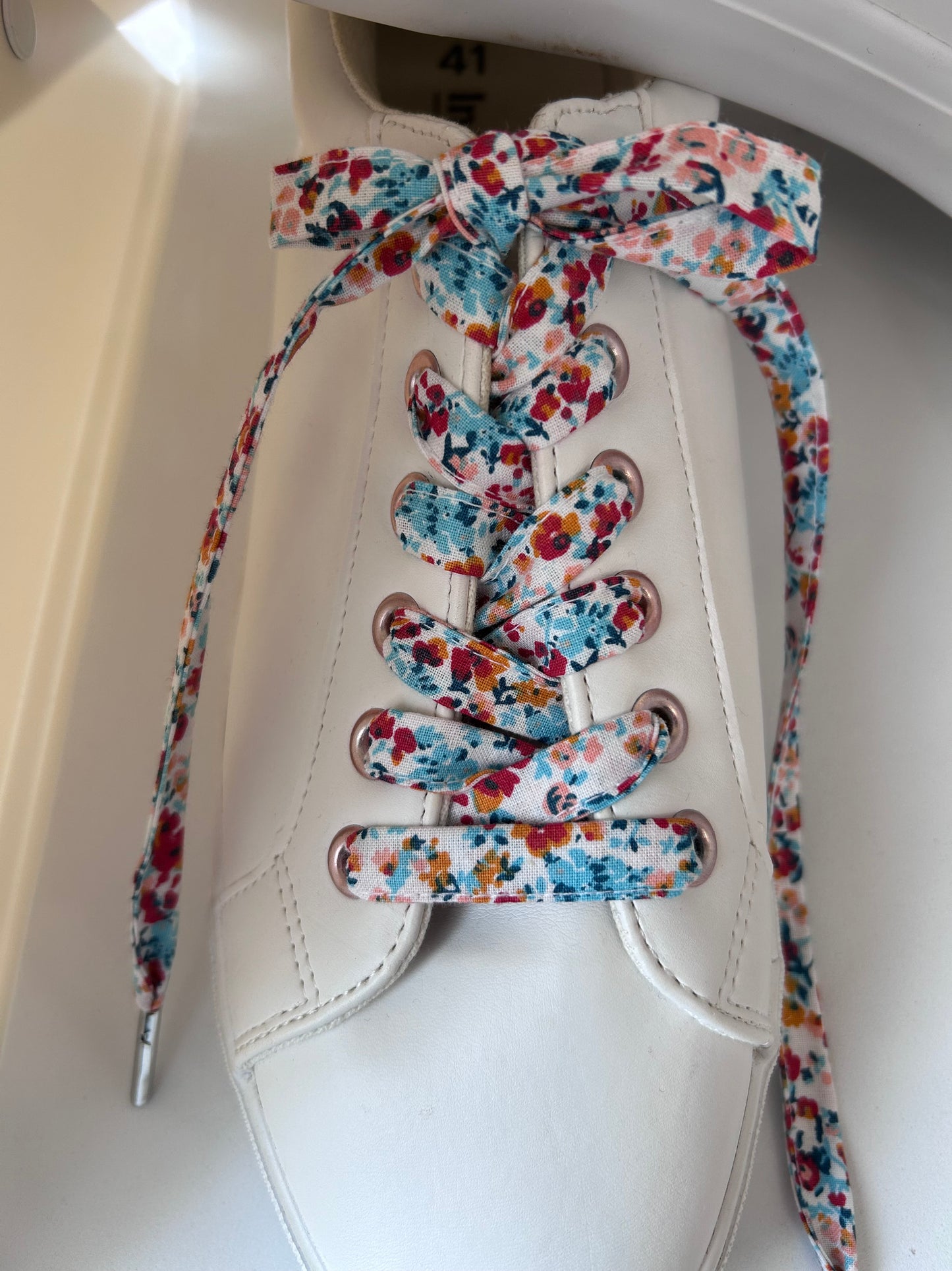 Lacets fleuri coton