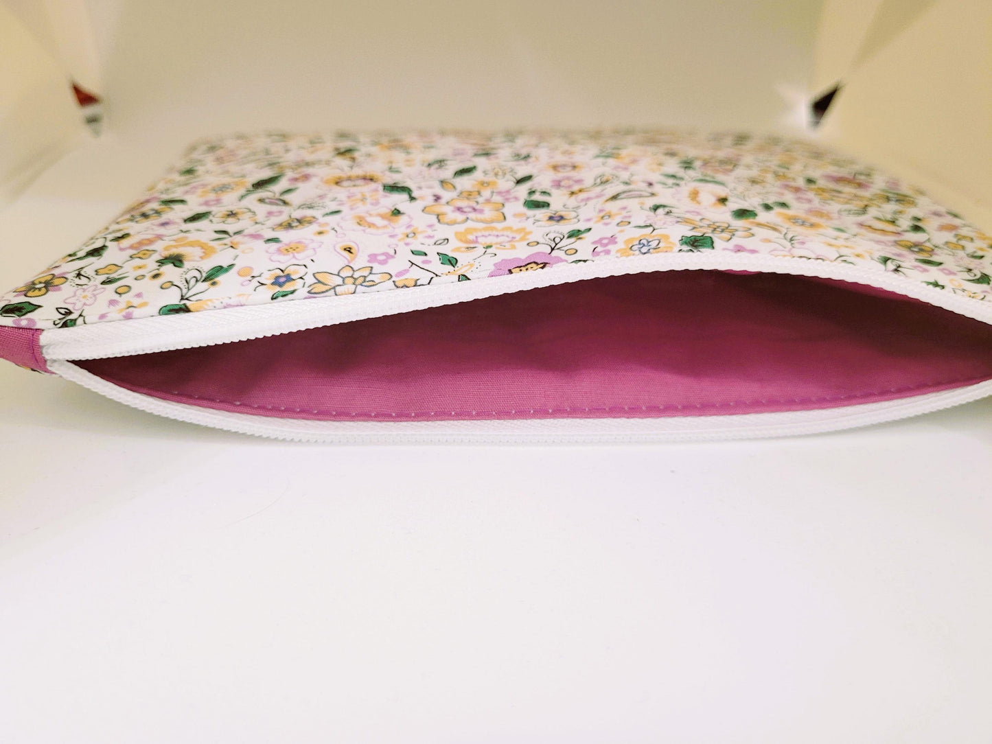 Pochette en tissu coton fleuri