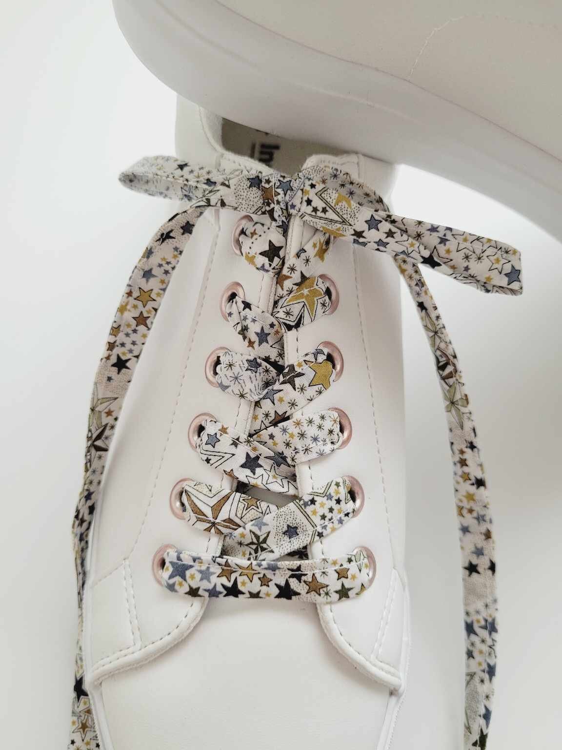 Lacets liberty étoiles