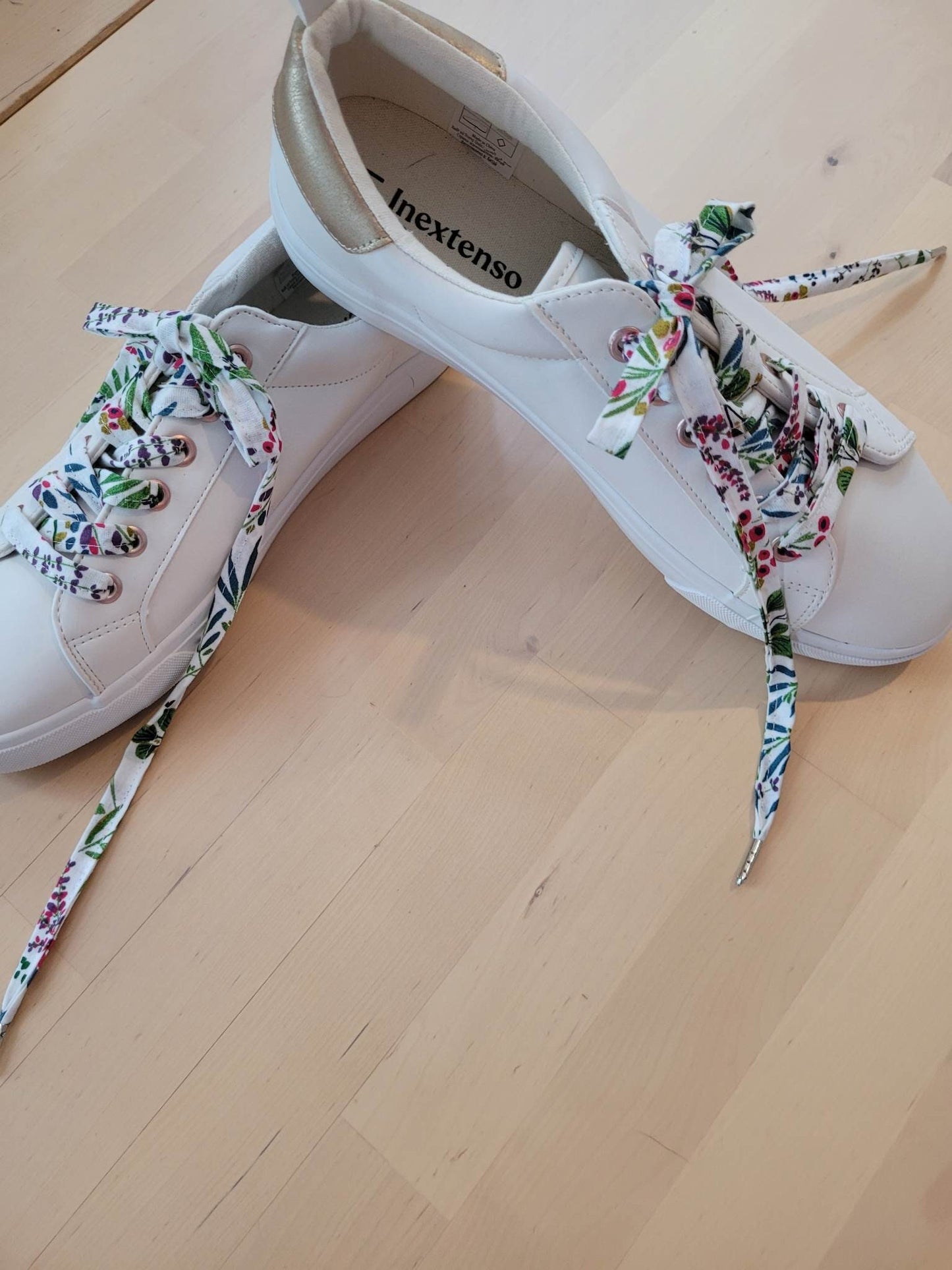 Lacets fleuri en coton bio