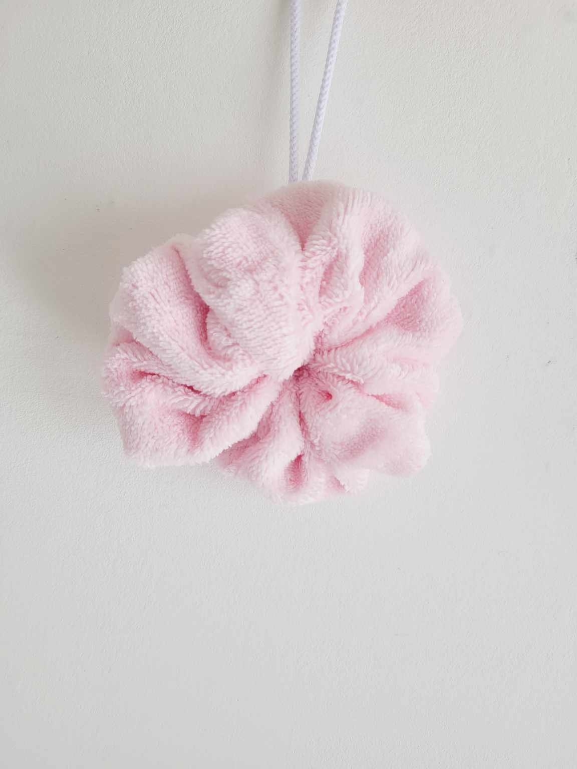 Fleurs de douche en éponge bambou premium