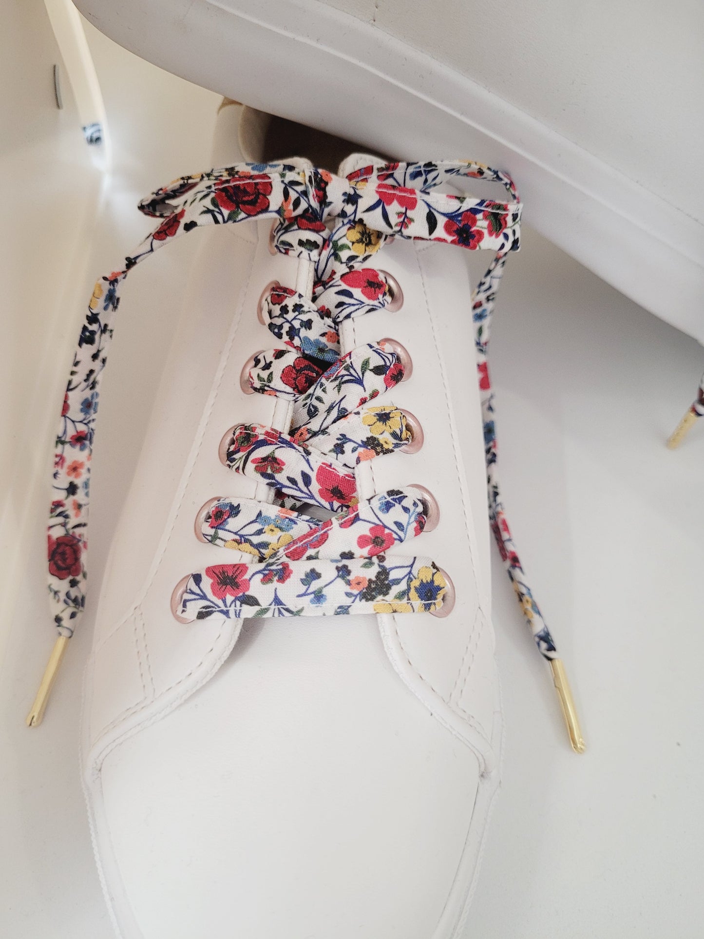 Lacets fleuri viscose