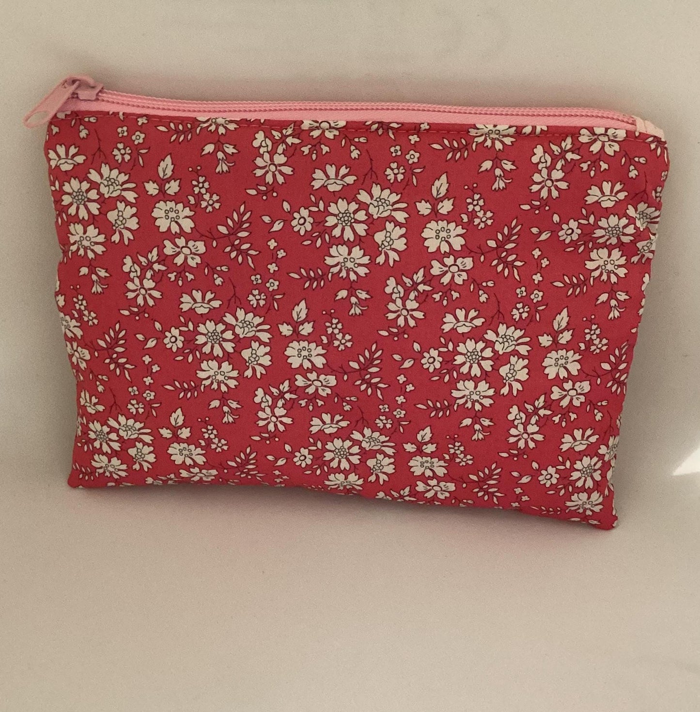 pochette en tissu coton liberty fushia