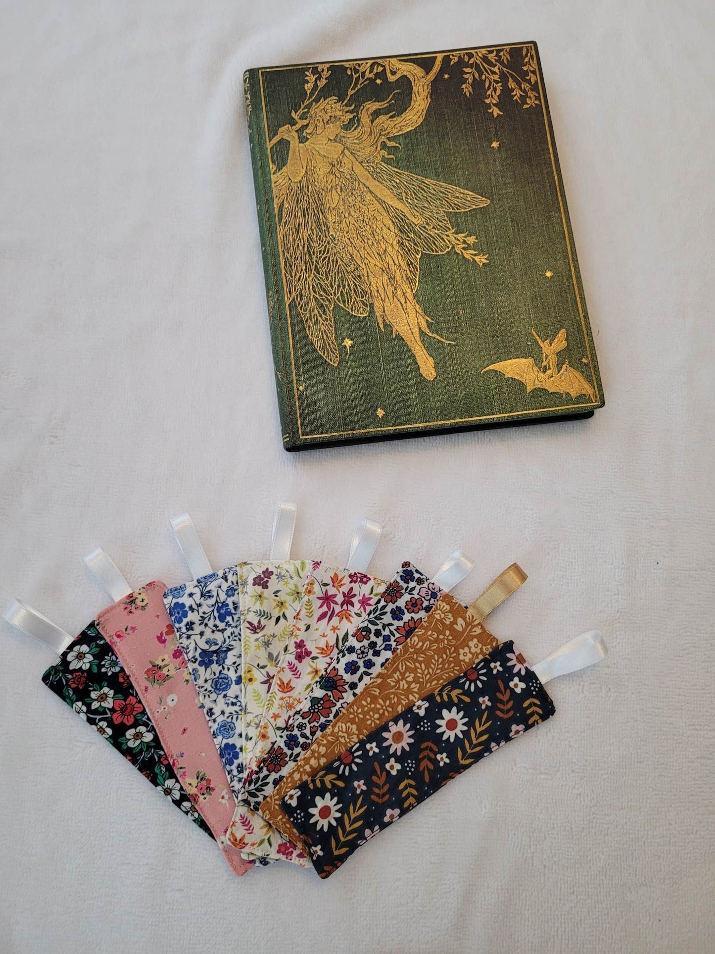 Marque-pages tissu coton bio liberty