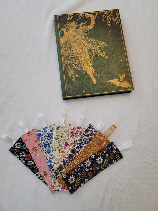 Marque-pages tissu coton bio liberty