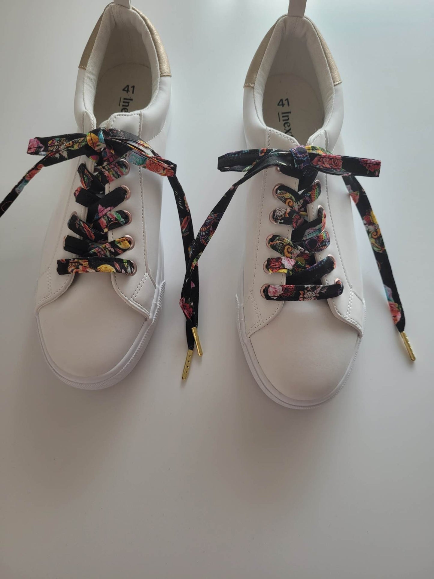 Lacets tête de mort en coton