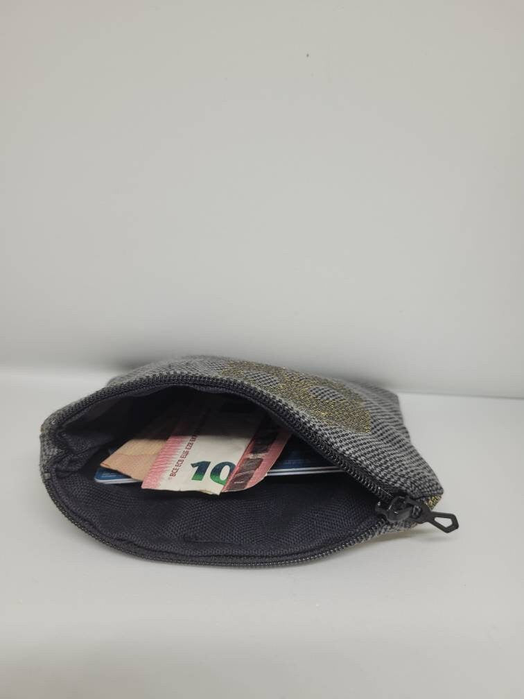 Porte monnaie jacquard tête de mort