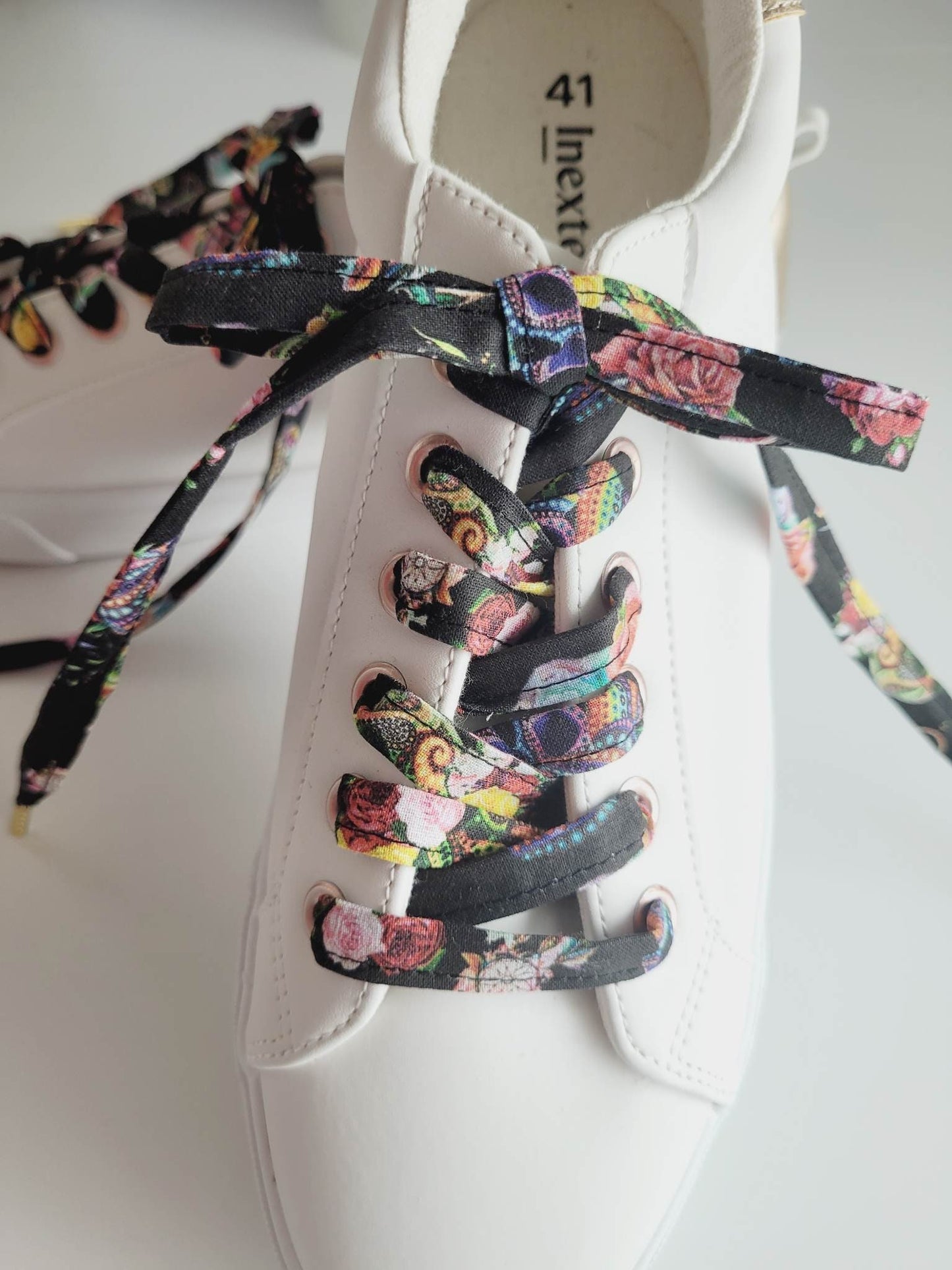 Lacets tête de mort en coton