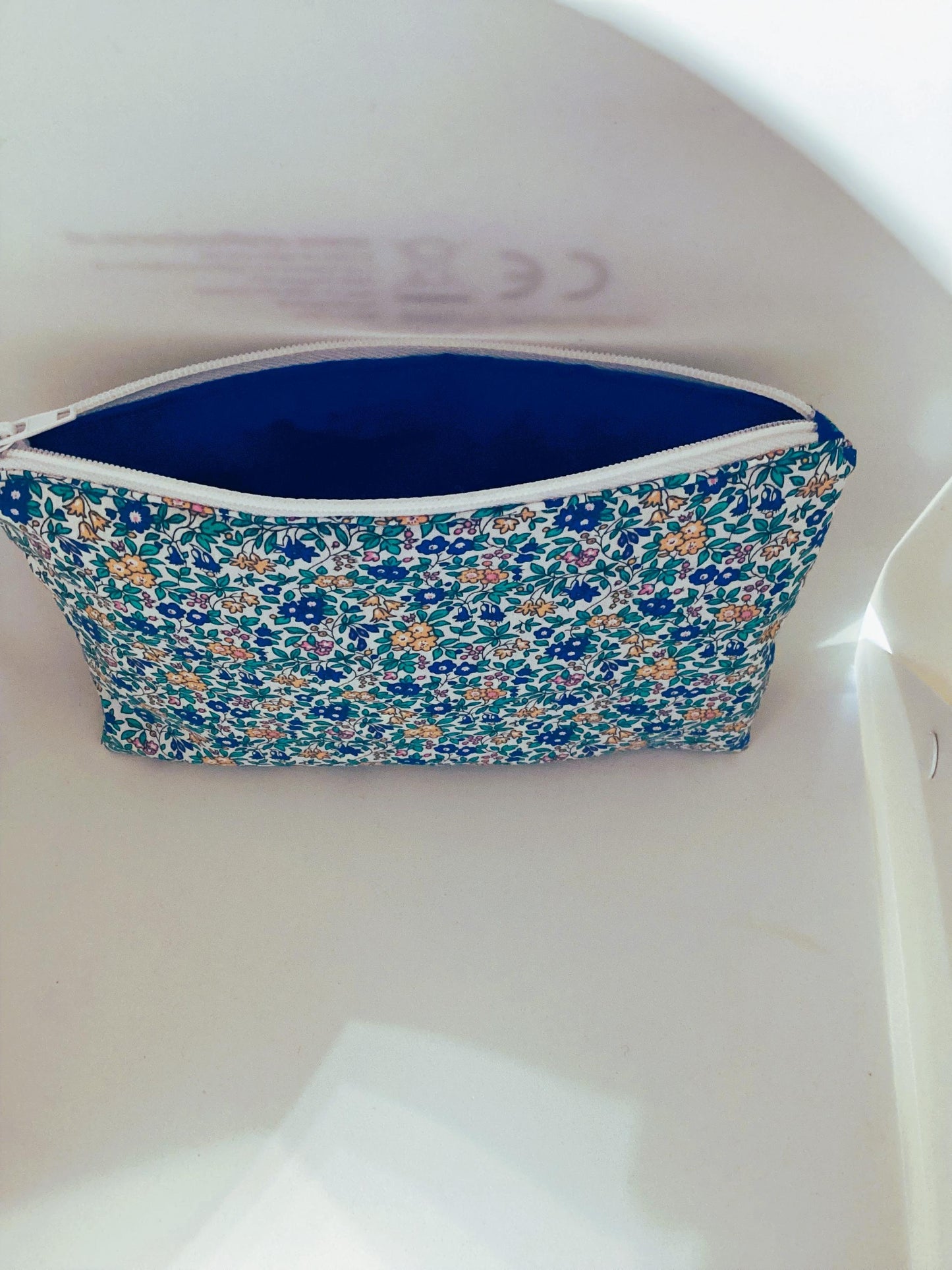 Pochette en tissu coton fleuri