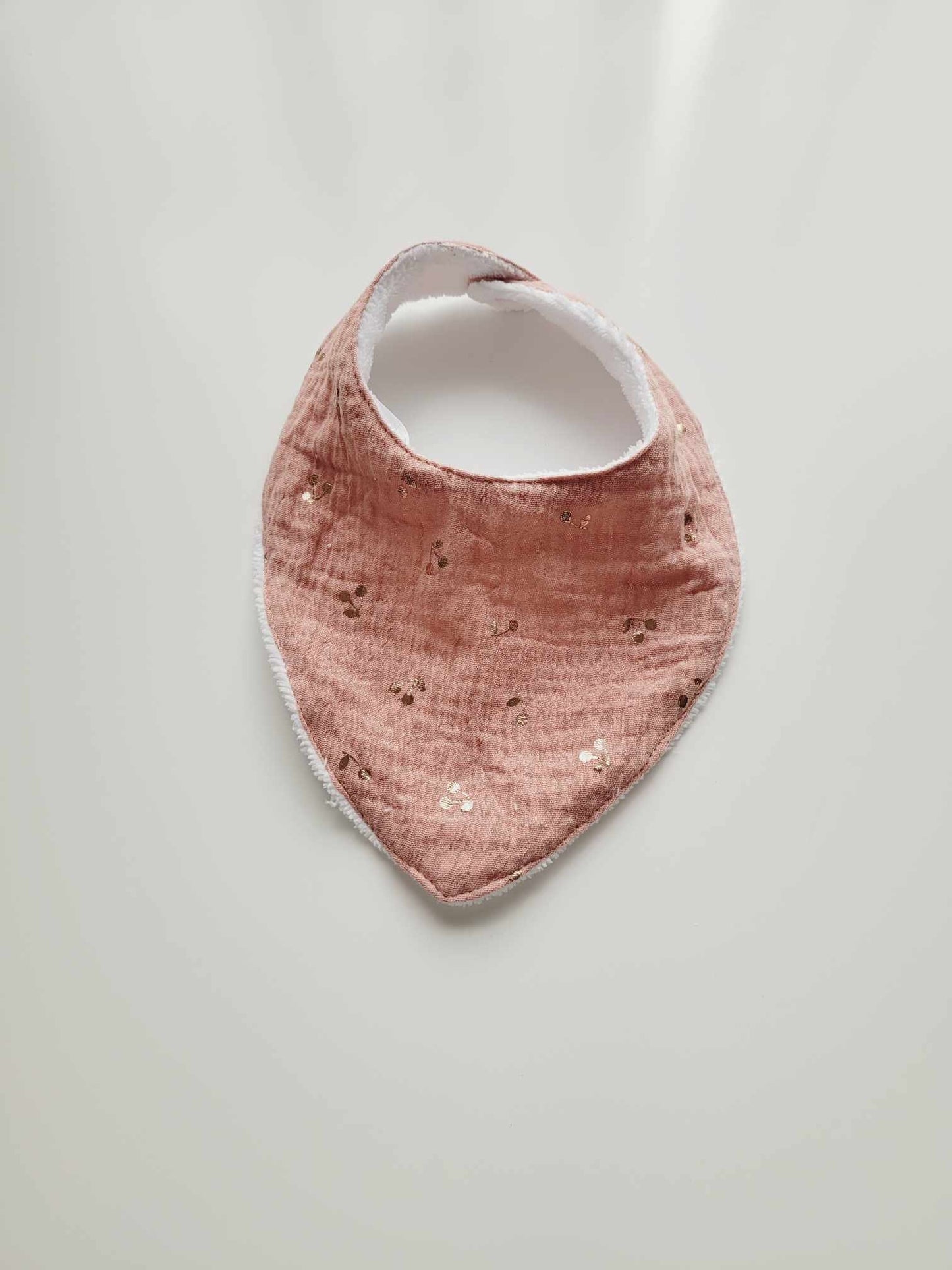 Bavoir bandana cerise