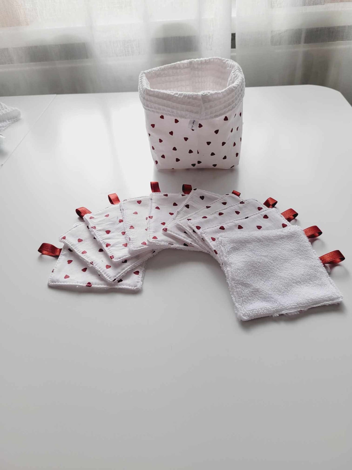 Panier et lingettes nettoyantes/démaquillantes