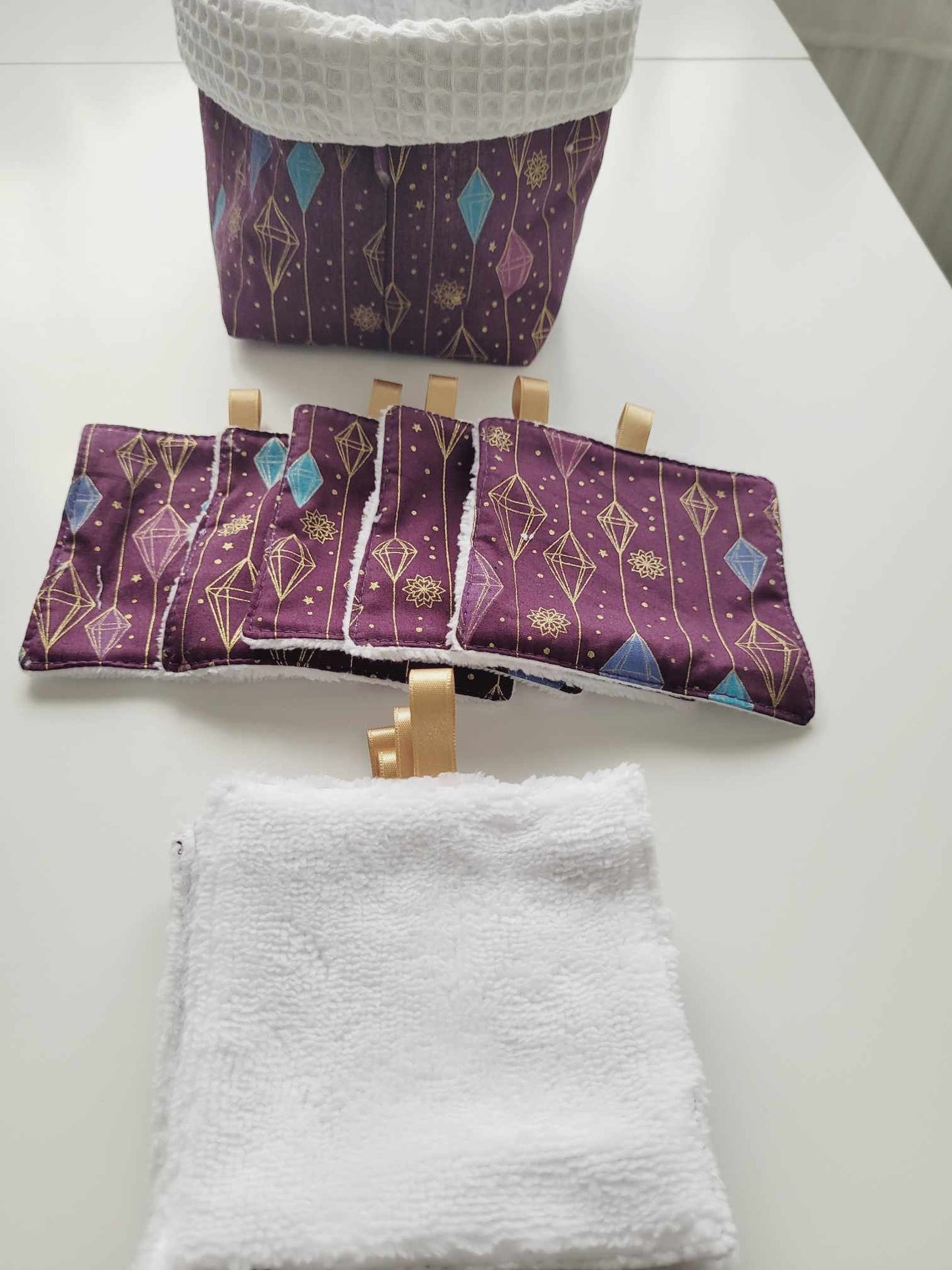 Panier et lingettes lavable NOEL