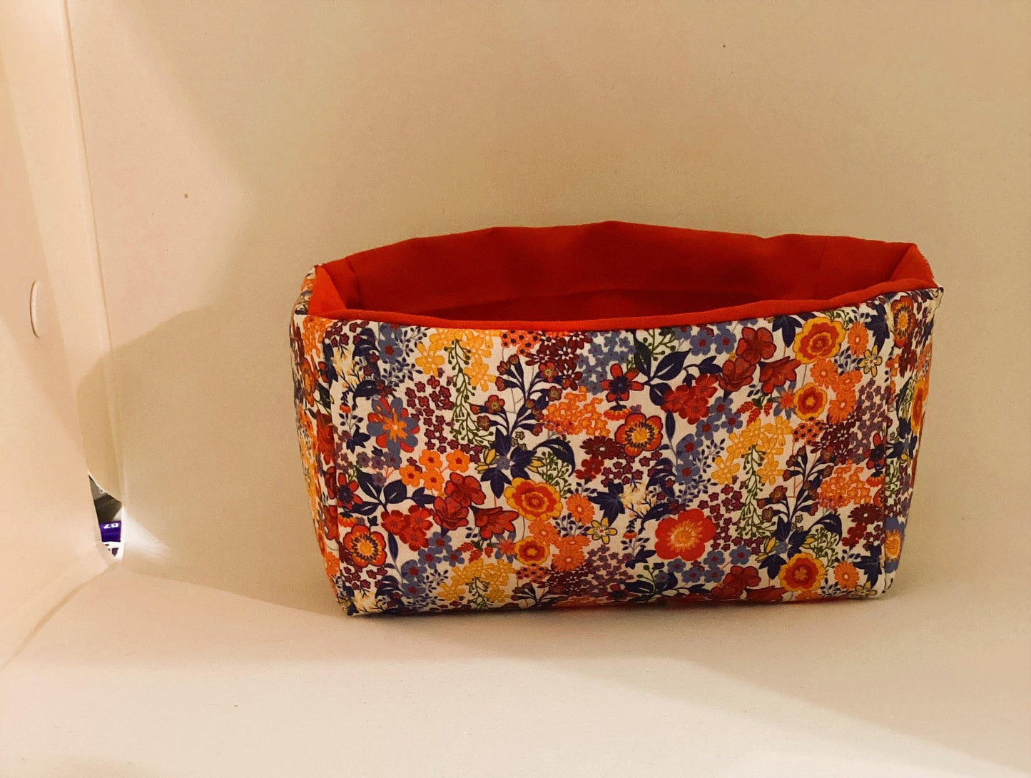 Vide poche en tissu coton Fleuri