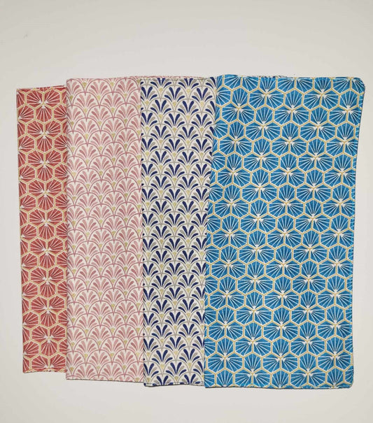 Protège livret de famille en tissu coton japonais