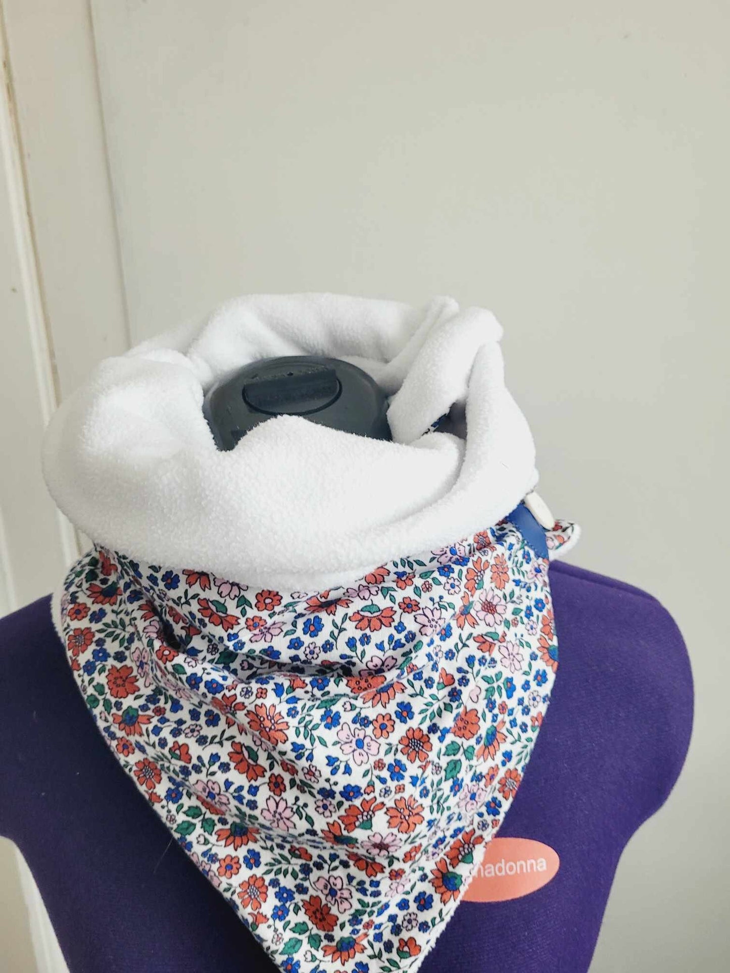 Echarpe polaire fleuri