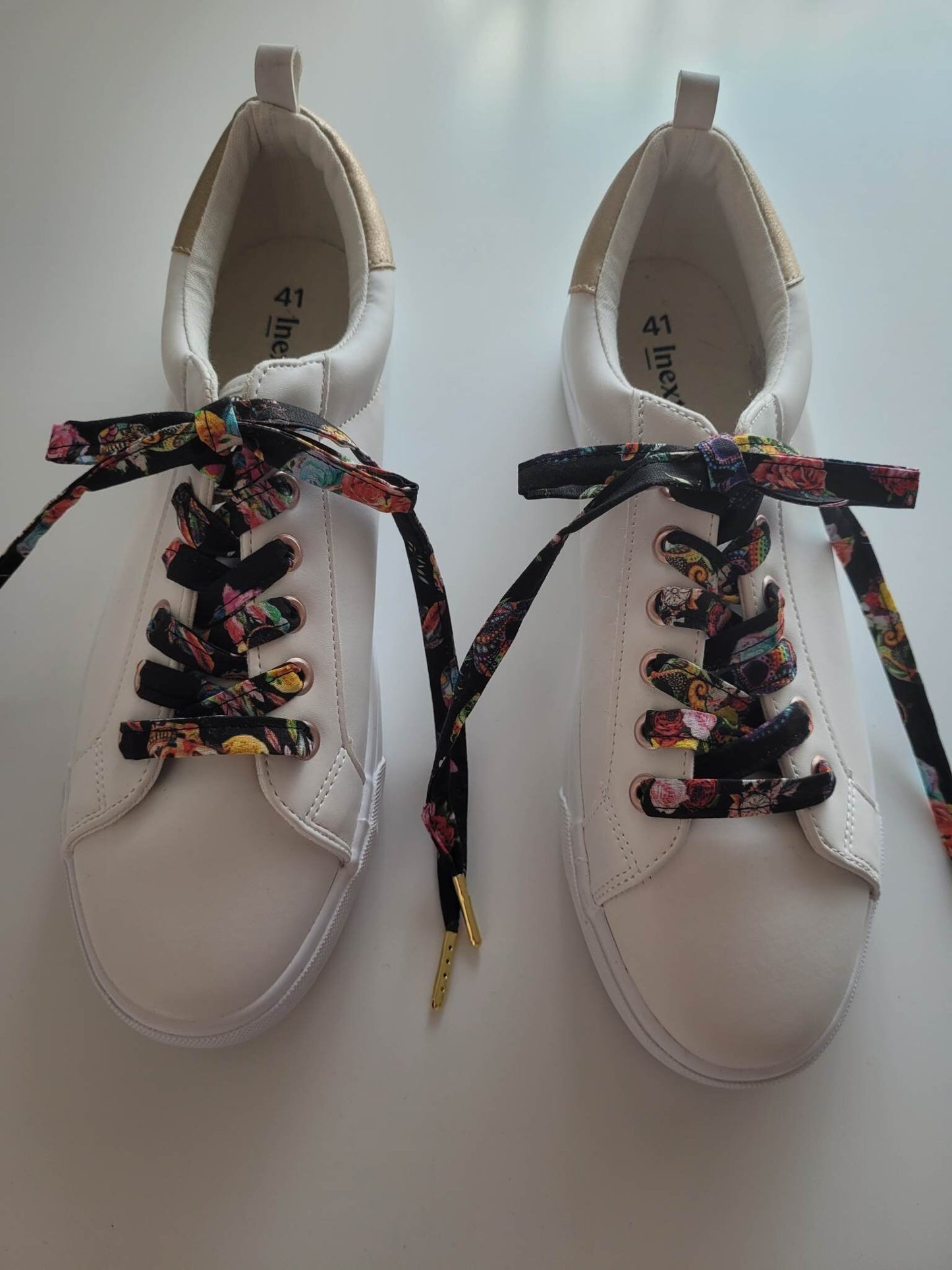 Lacets tête de mort en coton