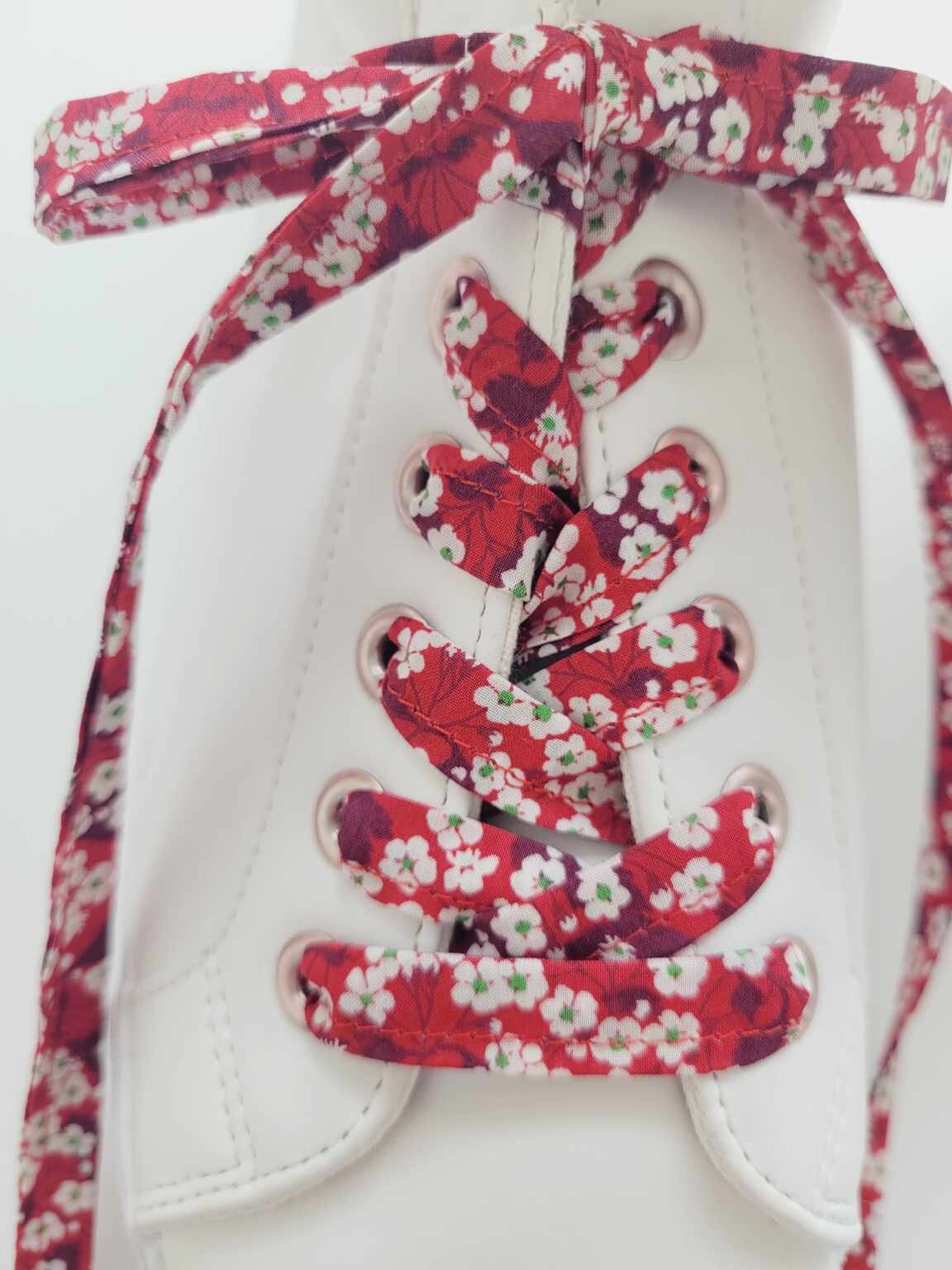 Lacets fleuri liberty Mitsi Val