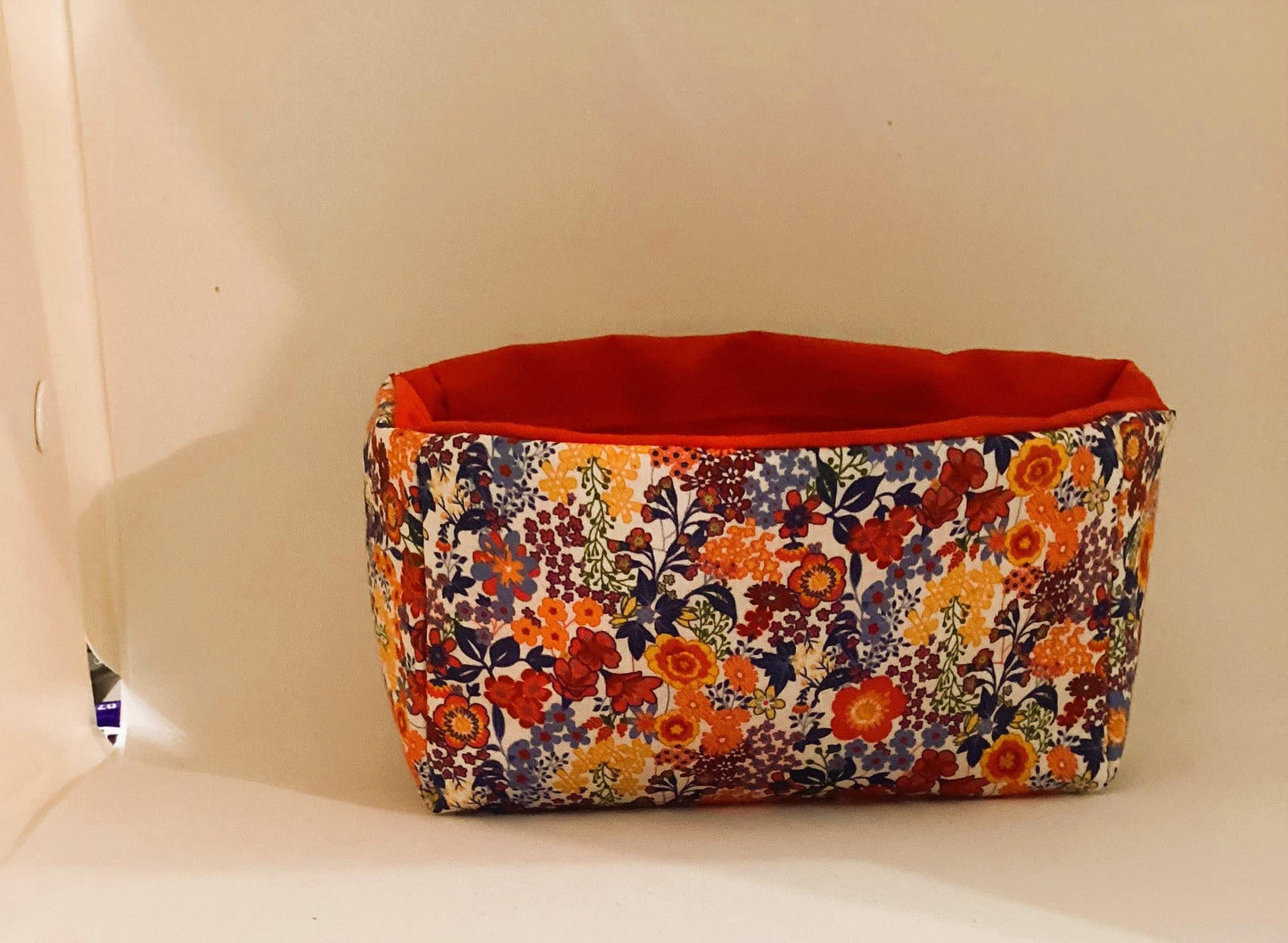 Vide poche en tissu coton Fleuri