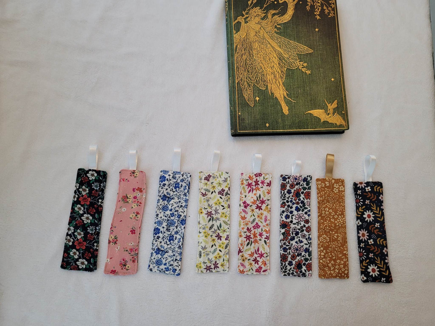 Marque-pages tissu coton bio liberty