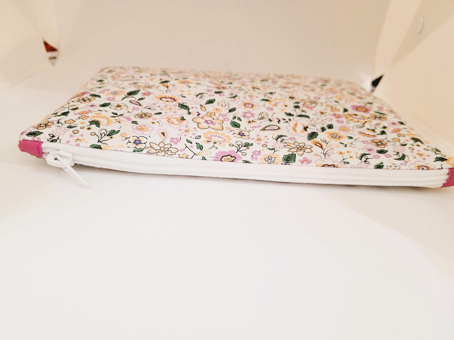 Pochette en tissu coton fleuri