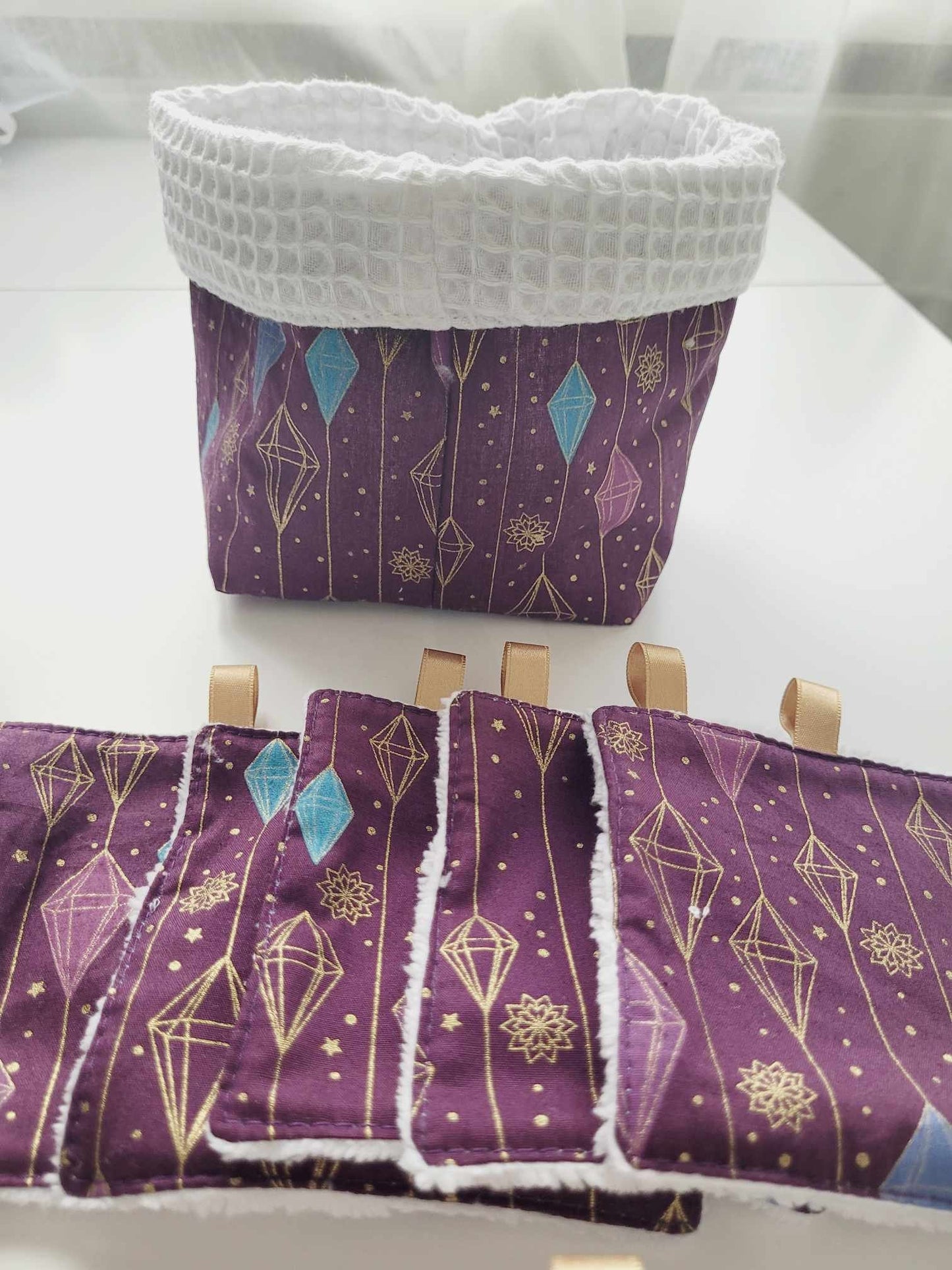 Panier et lingettes lavable NOEL