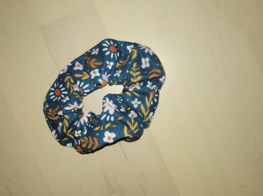 Chouchou fleurs en coton bio