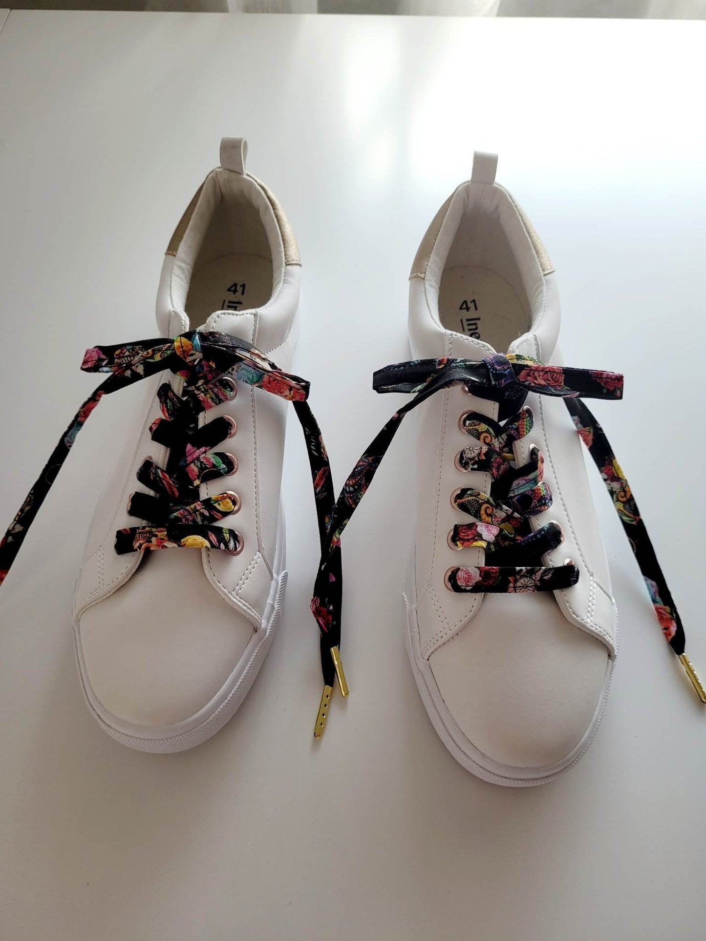 Lacets tête de mort en coton