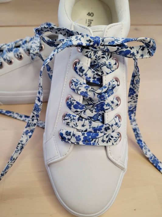 Lacets fleuri style liberty bio