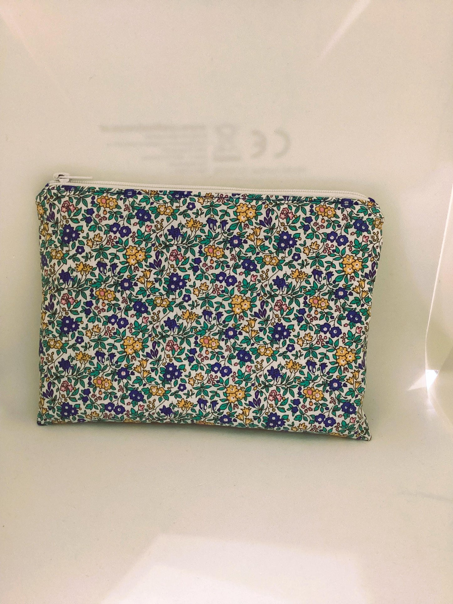 Pochette en tissu coton fleuri