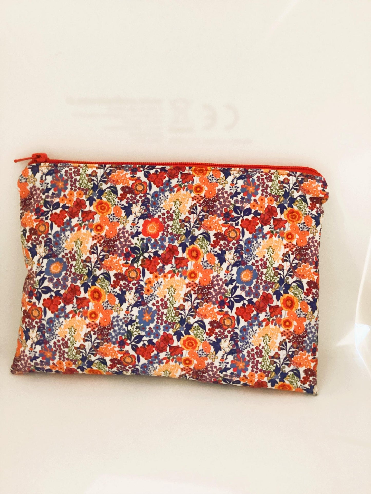 Pochette en tissu coton fleuri