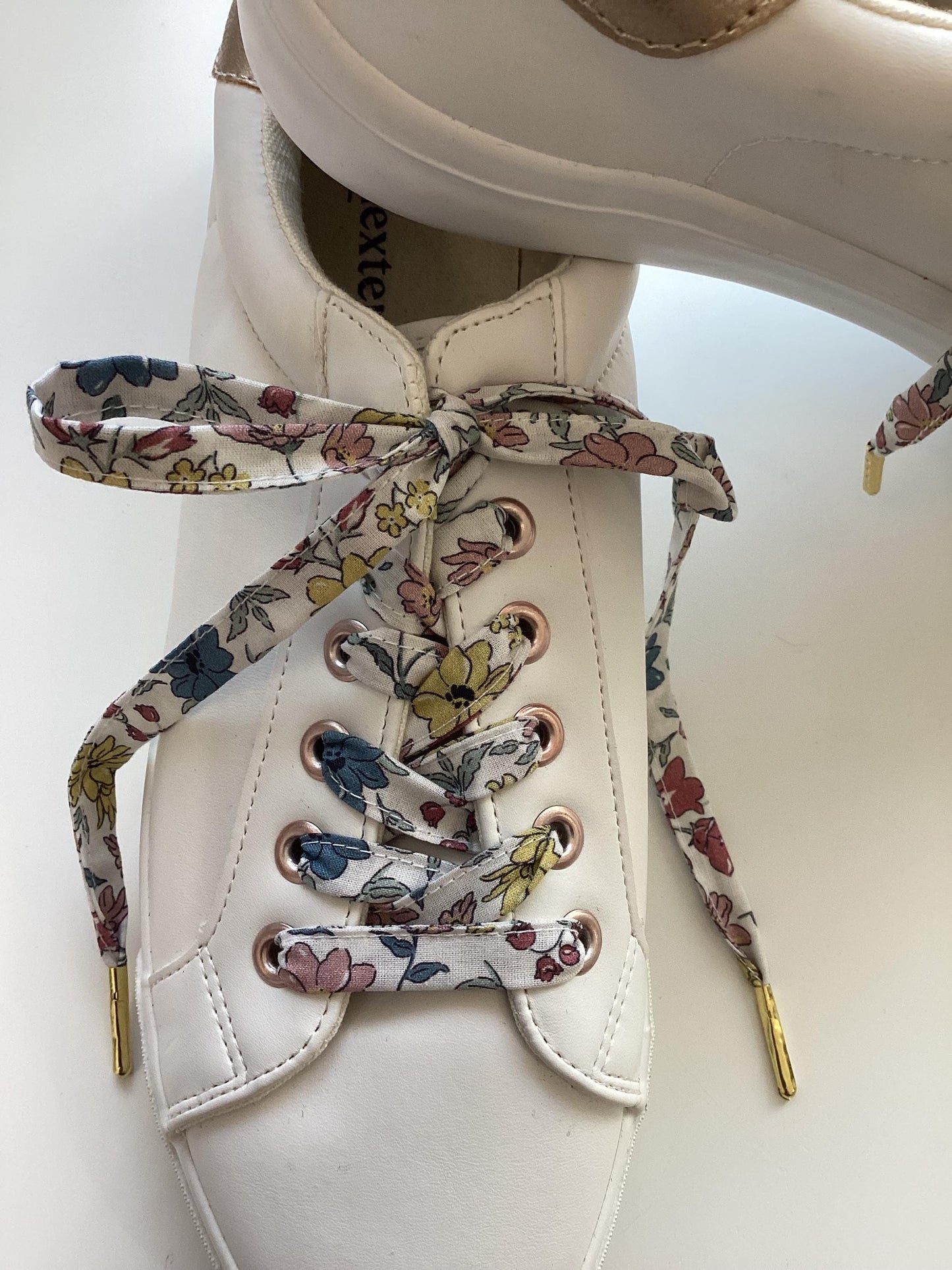 Lacets fleuri en tissu coton