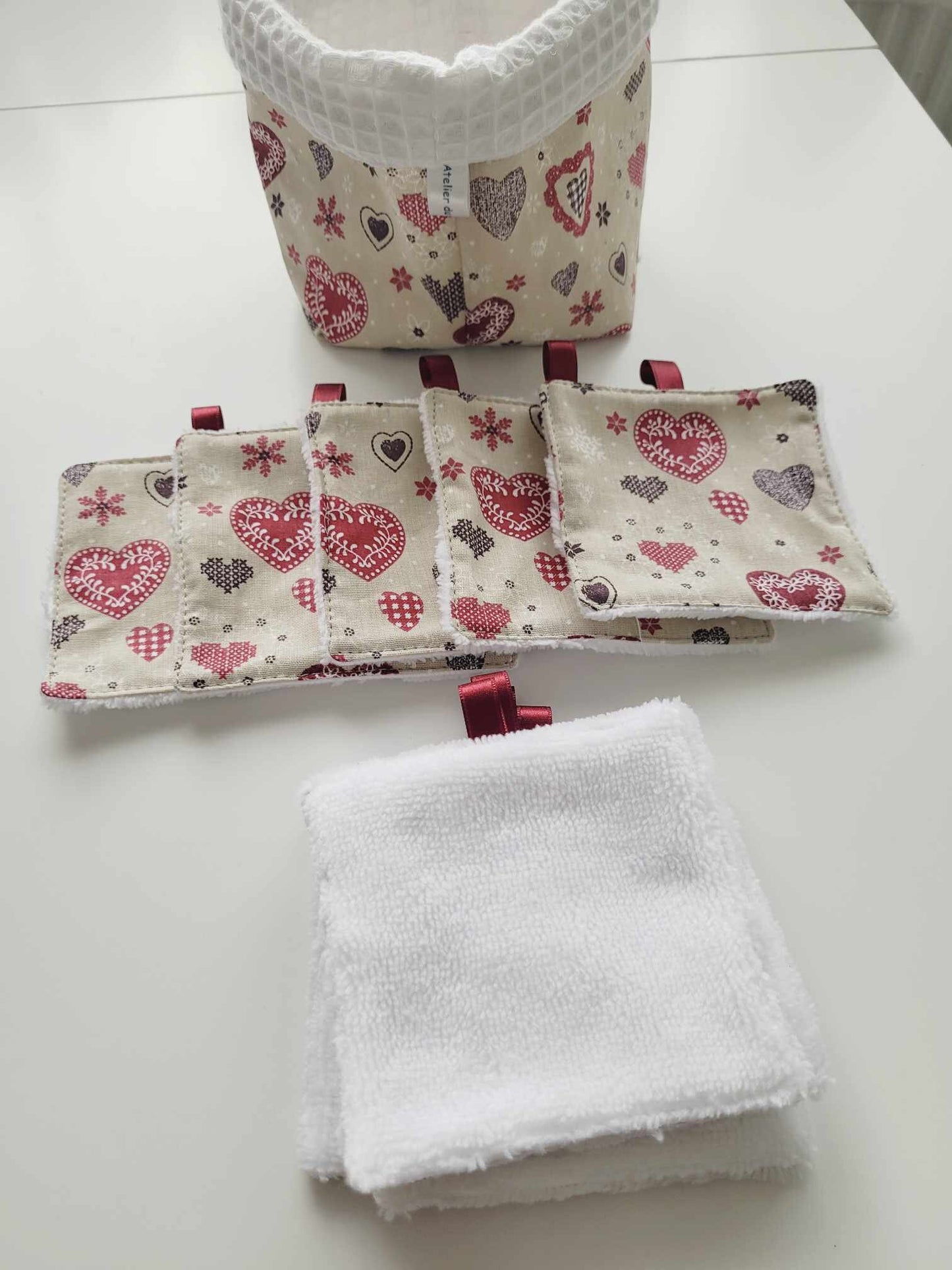 Panier et lingettes lavable NOEL