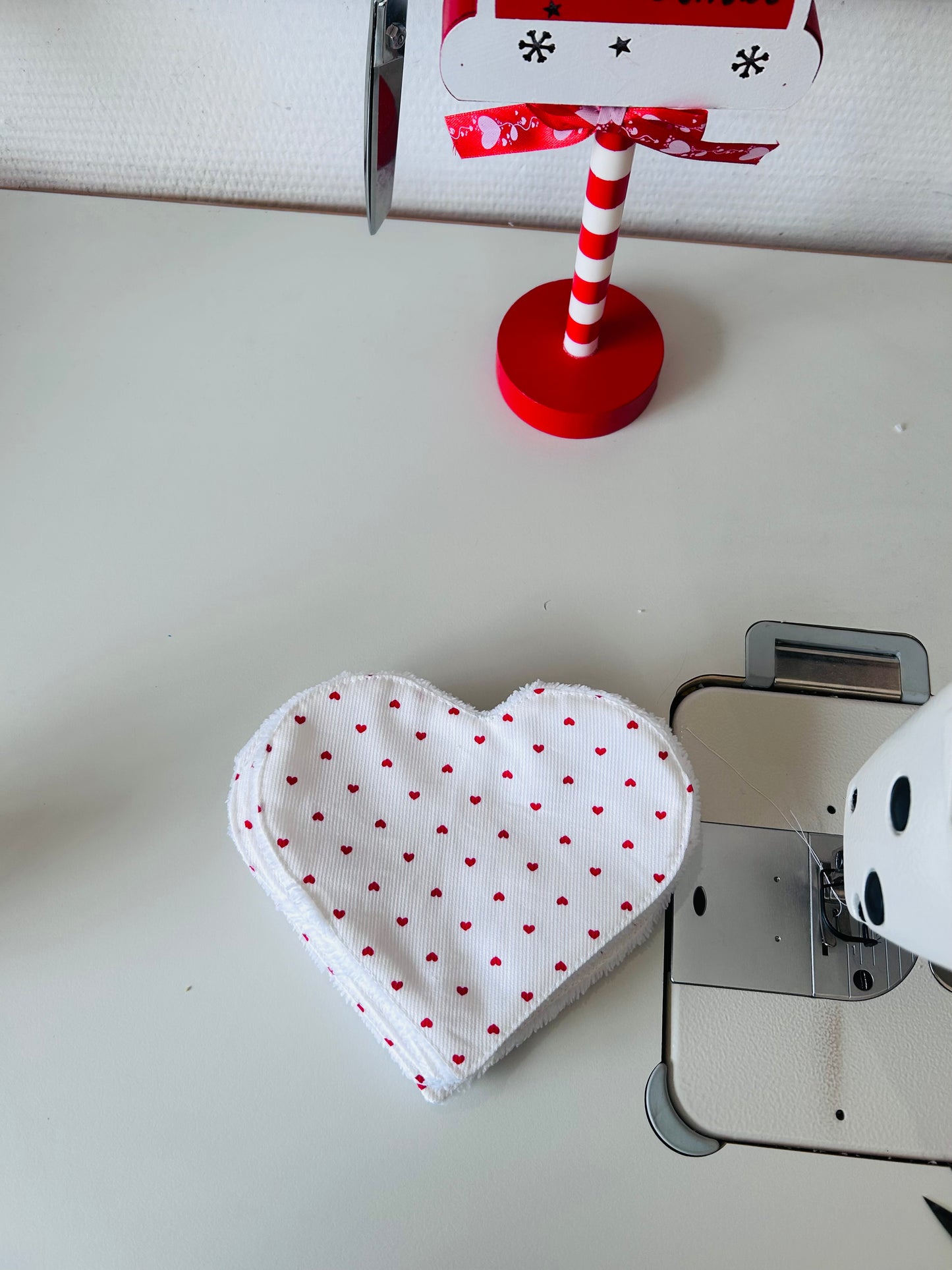 lingette coeur nettoyante en éponge bambou