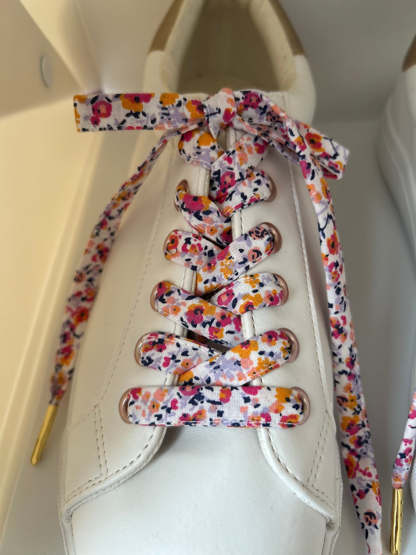 Lacets fleuri coton