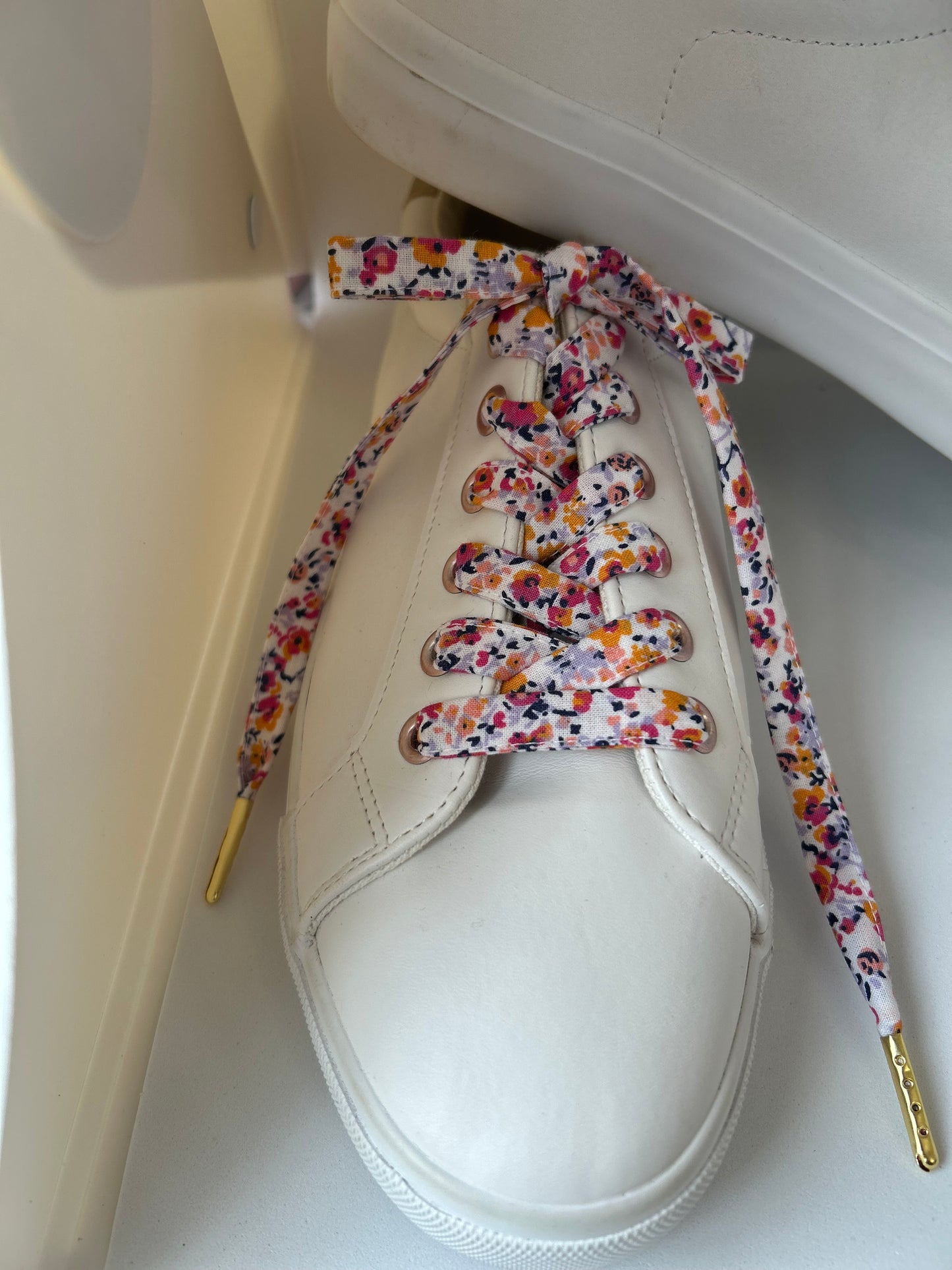 Lacets fleuri coton