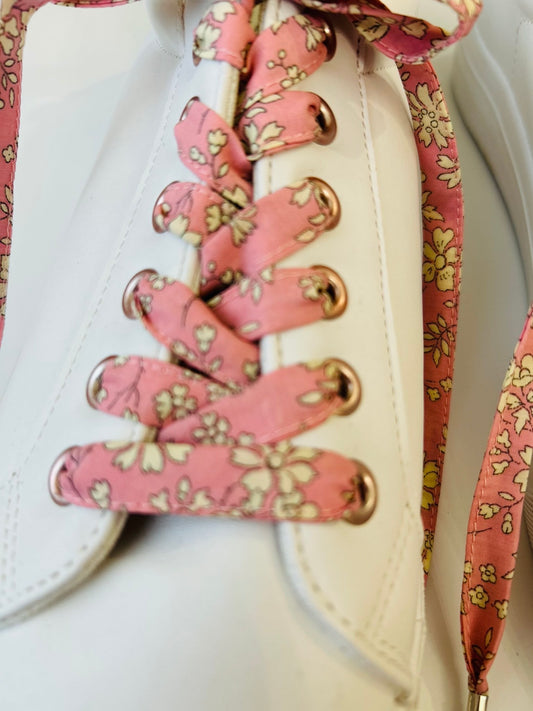 Lacets fleuri liberty en tissu coton