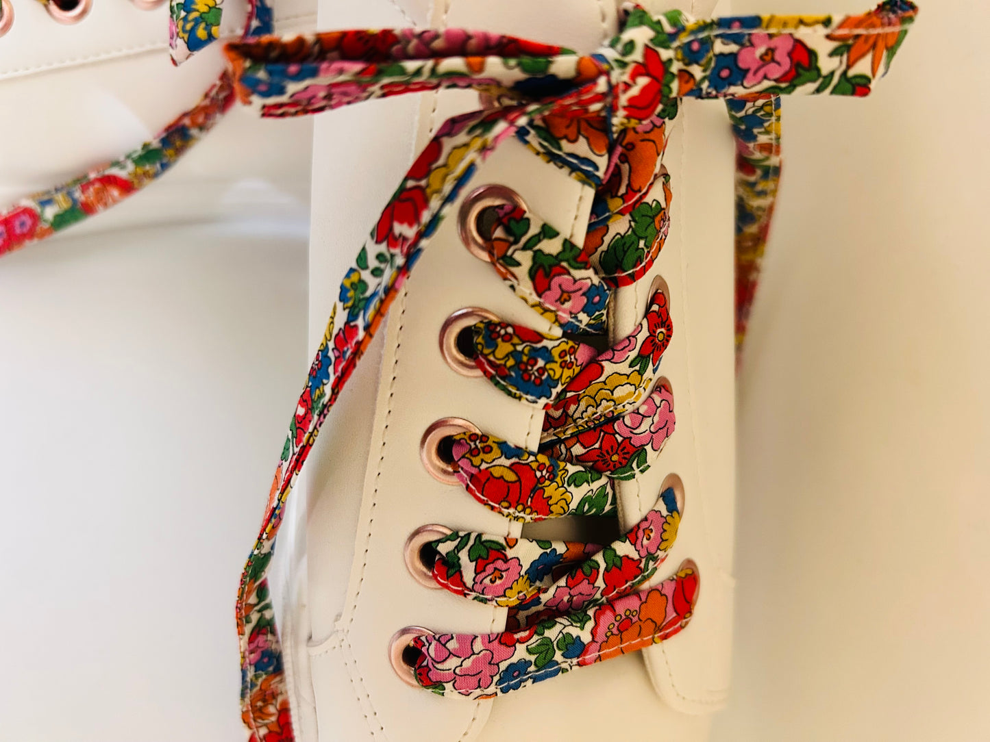 Lacets fleuri liberty en tissu coton