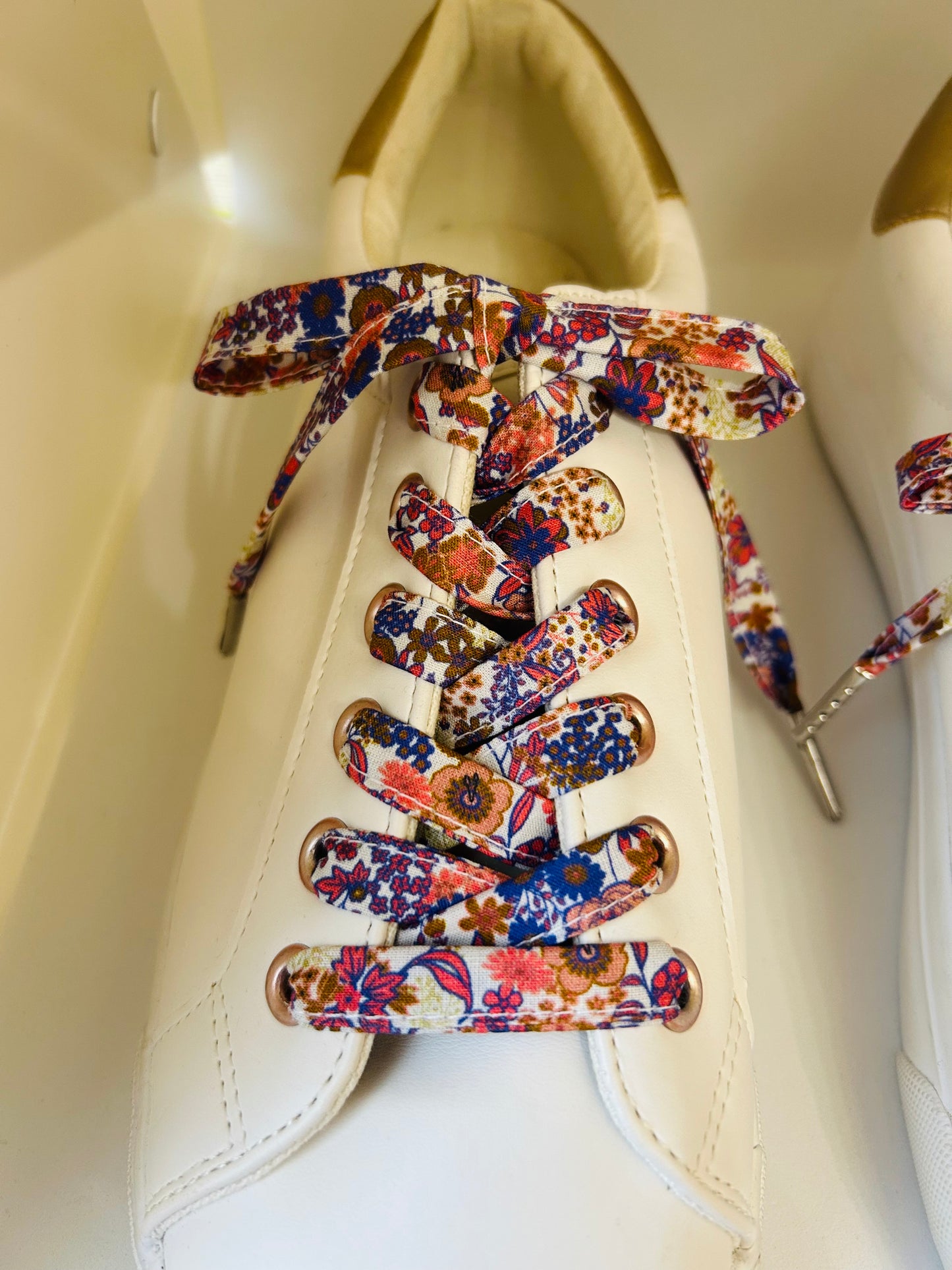 Lacets fleuri coton
