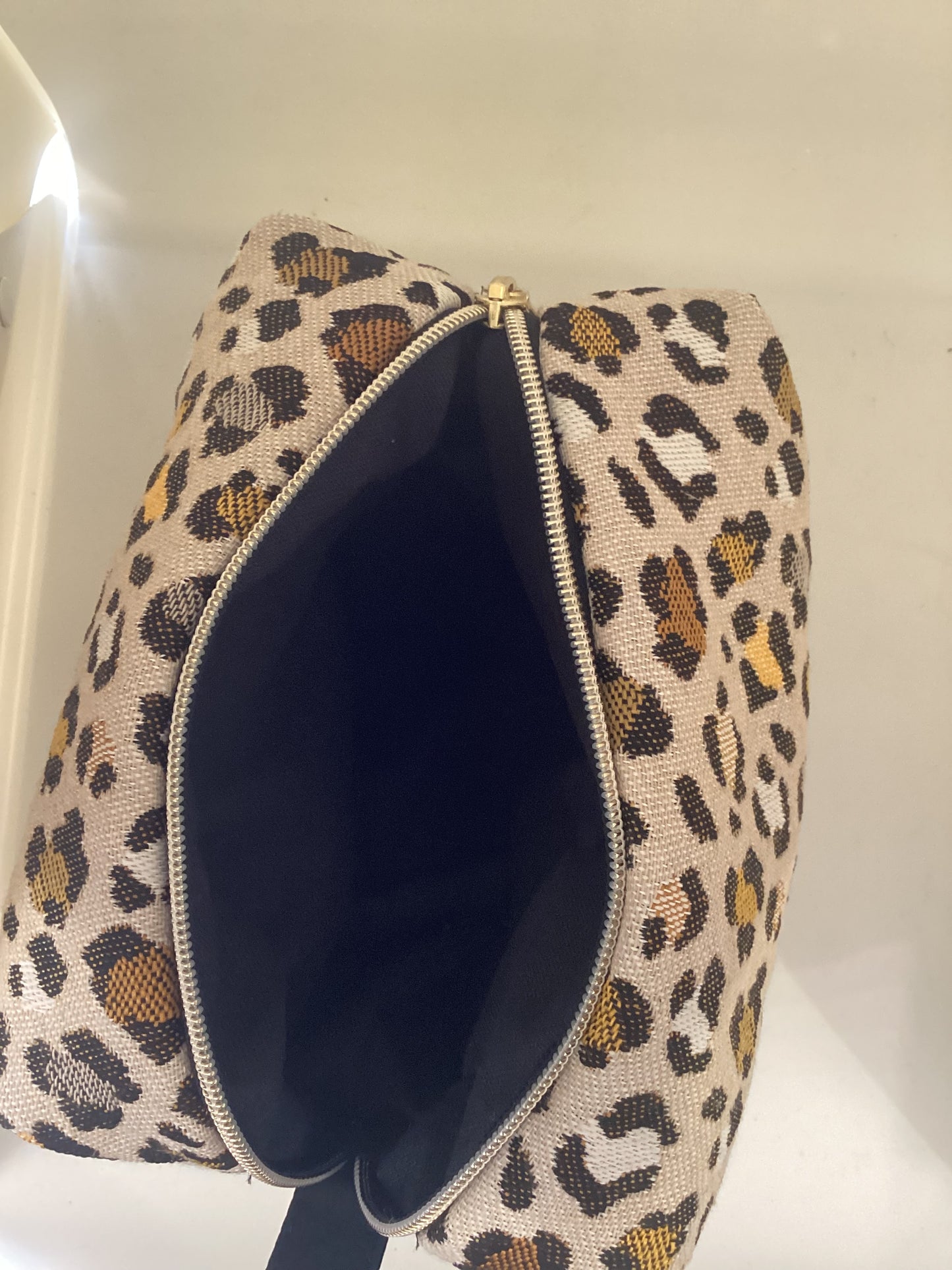 Trousse de toilette léopard