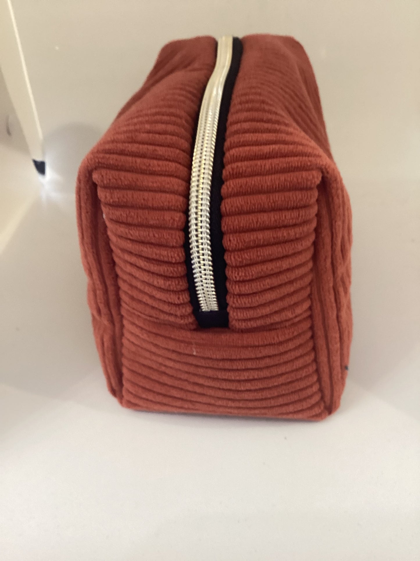 Trousse de toilette velours côtelé