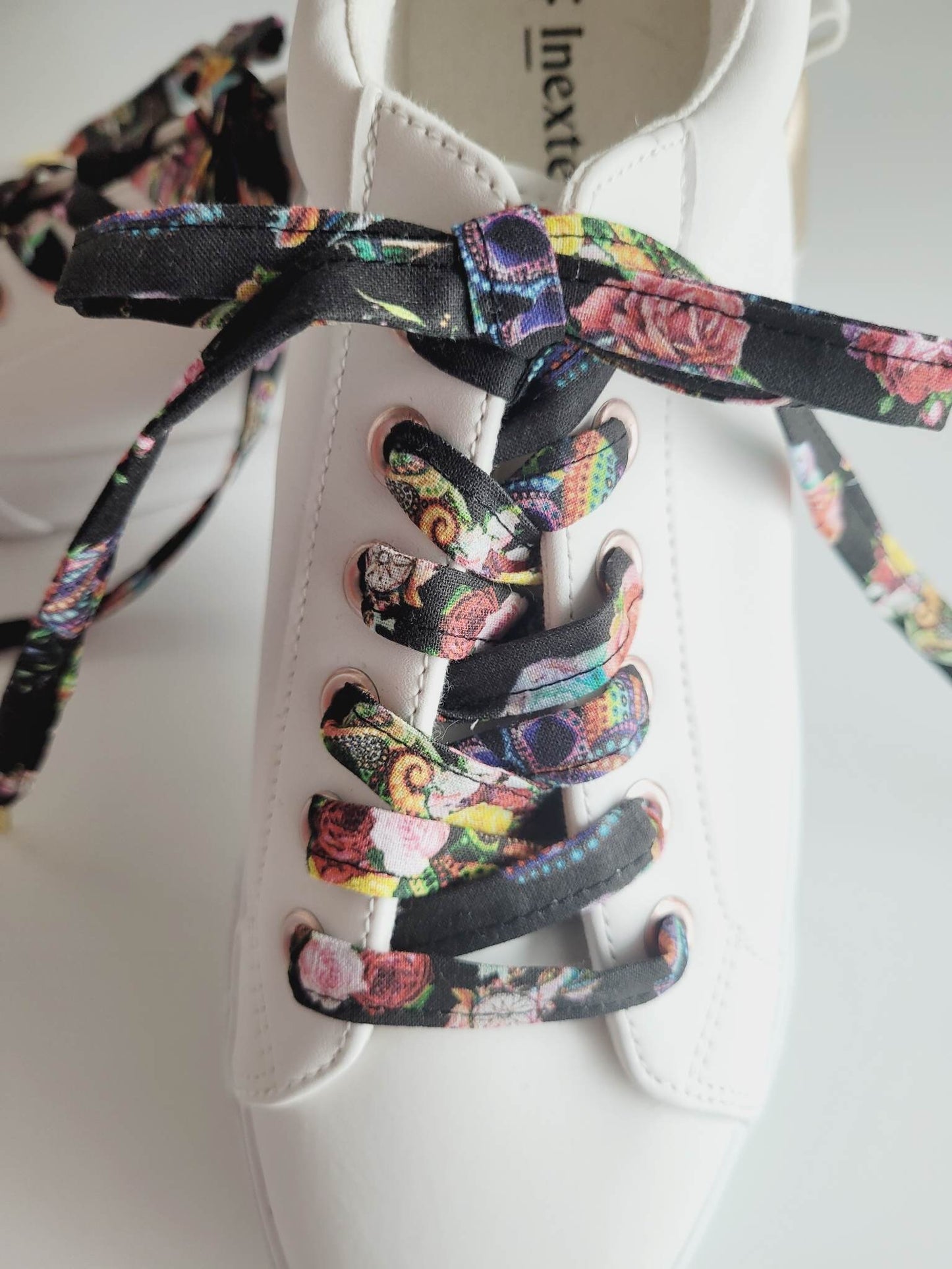 Lacets tête de mort en coton