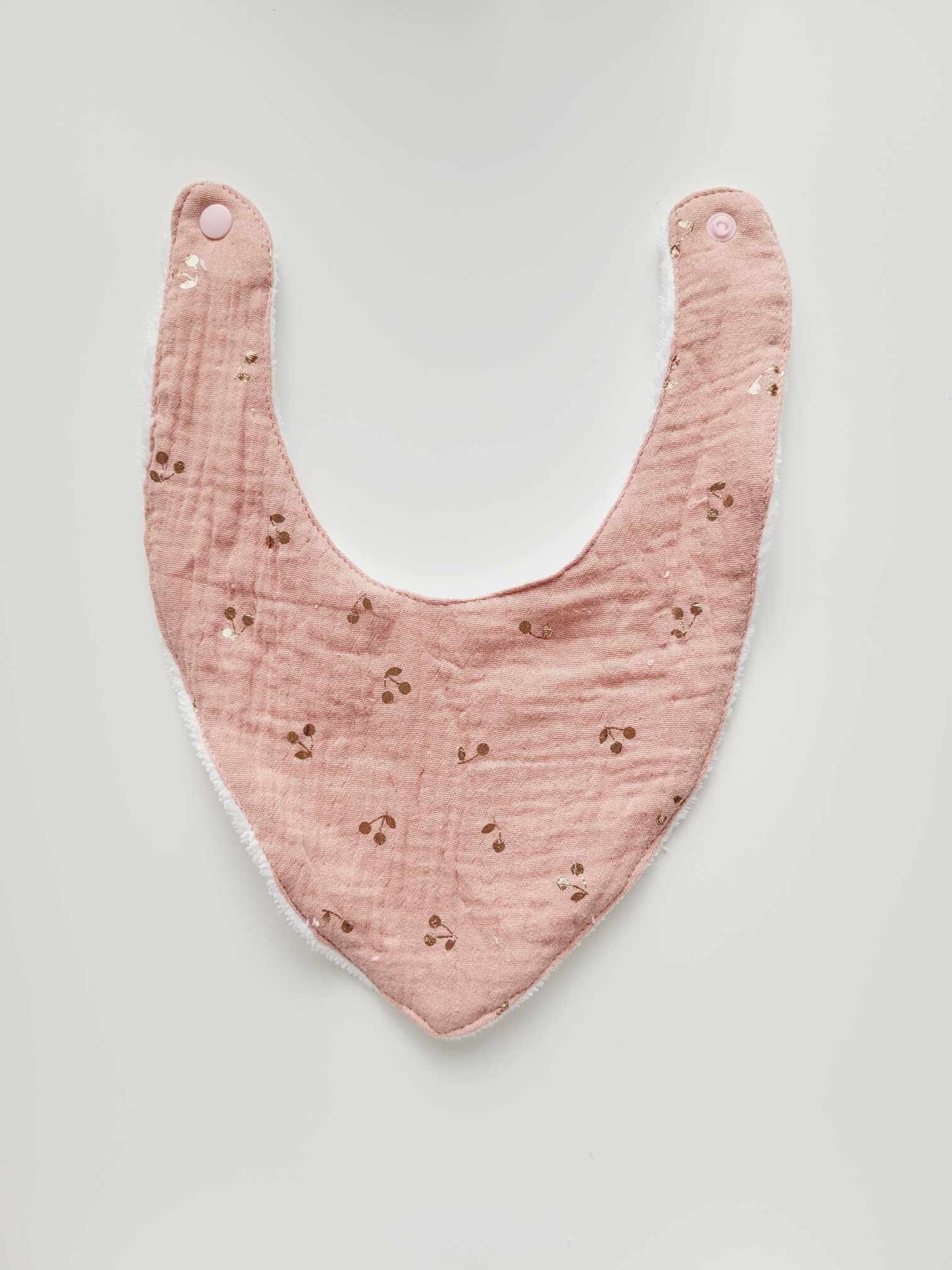 Bavoir bandana cerise