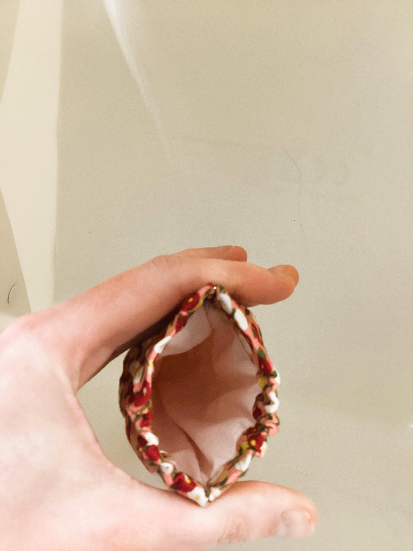 étui à lunette fleuri en tissu coton