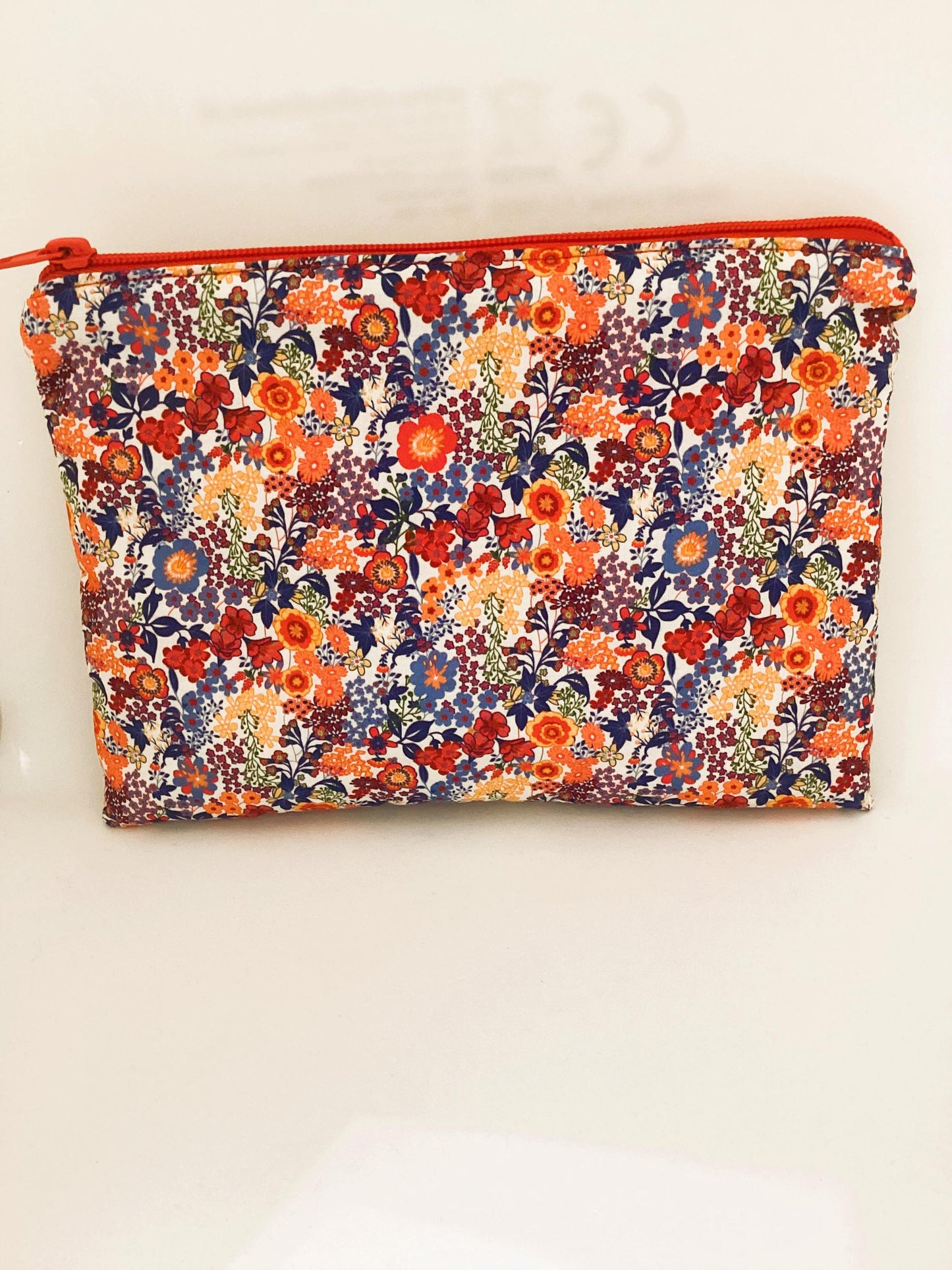 Pochette en tissu coton fleuri