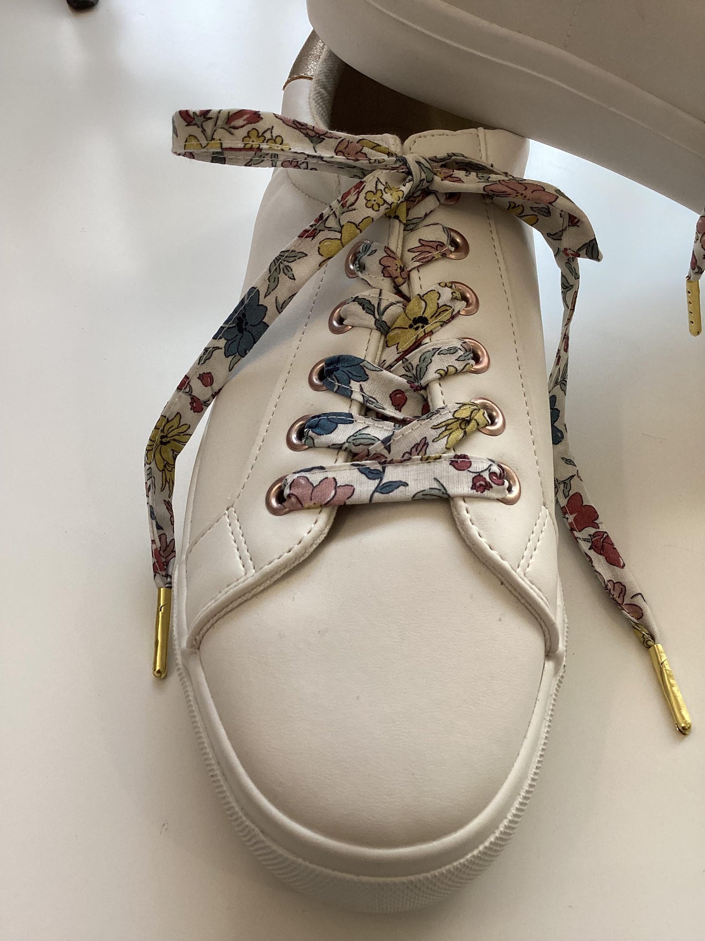 Lacets fleuri en tissu coton