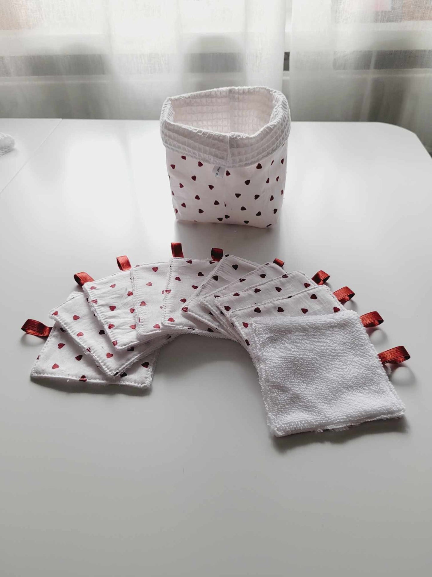 Panier et lingettes nettoyantes/démaquillantes