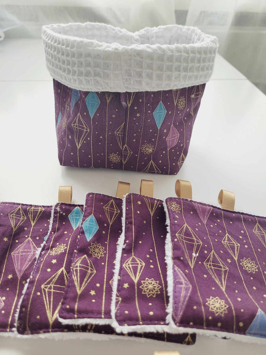 Panier et lingettes lavable NOEL