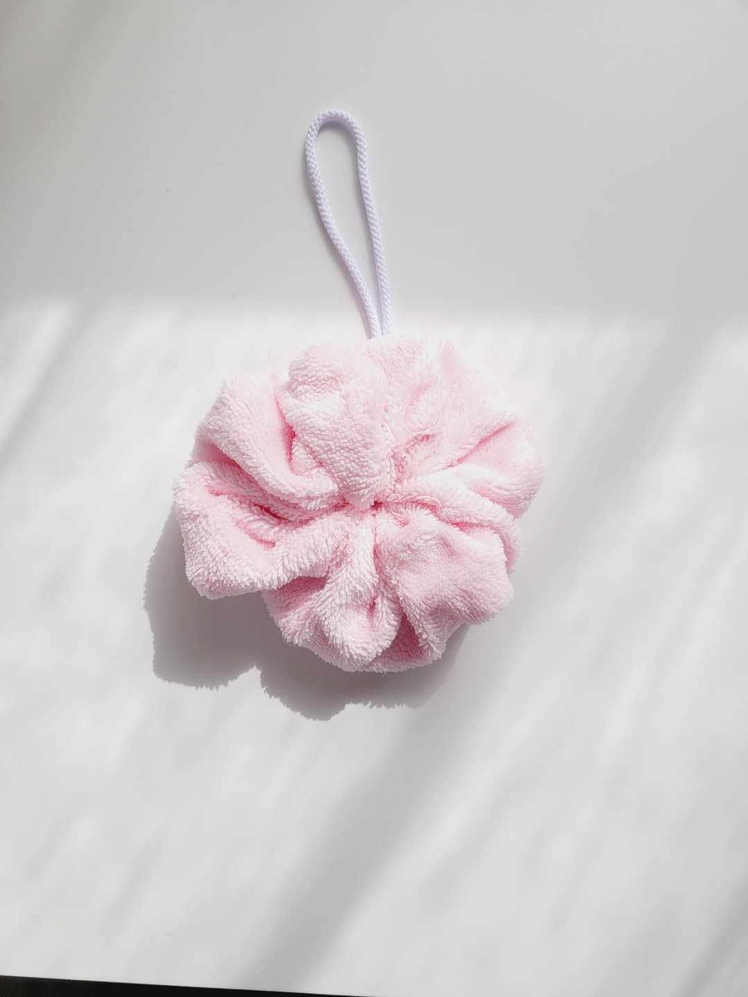 Fleurs de douche en éponge bambou premium