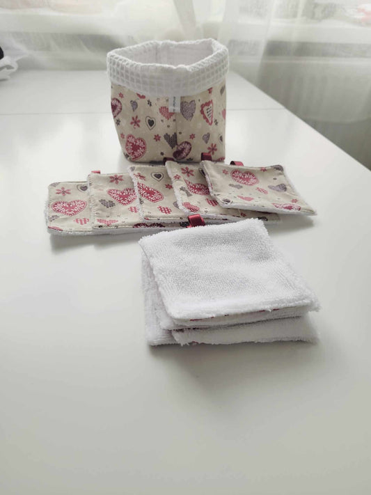 Panier et lingettes lavable NOEL